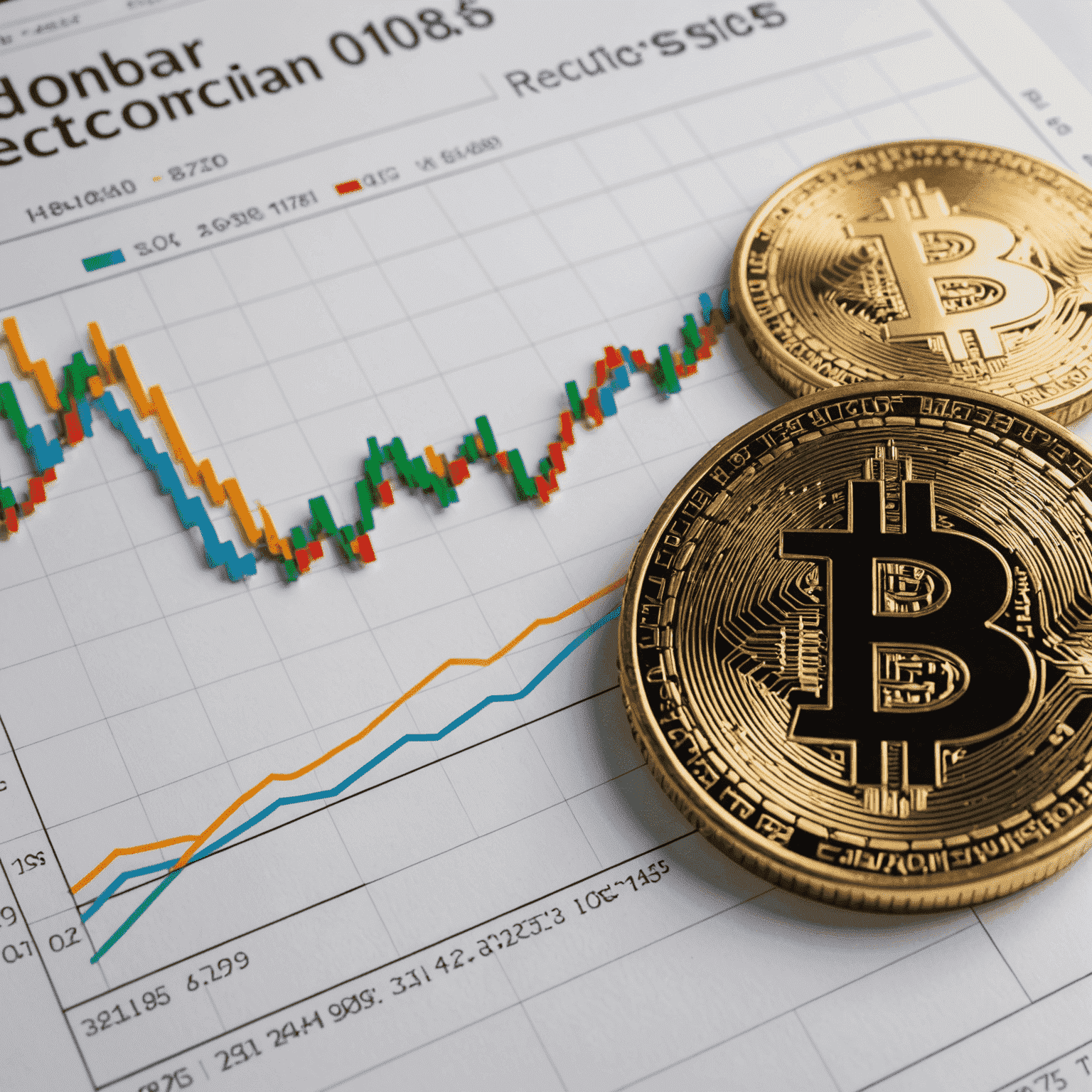 Graph showing the concept of Dollar-Cost Averaging in cryptocurrency trading, with regular investments over time despite price fluctuations