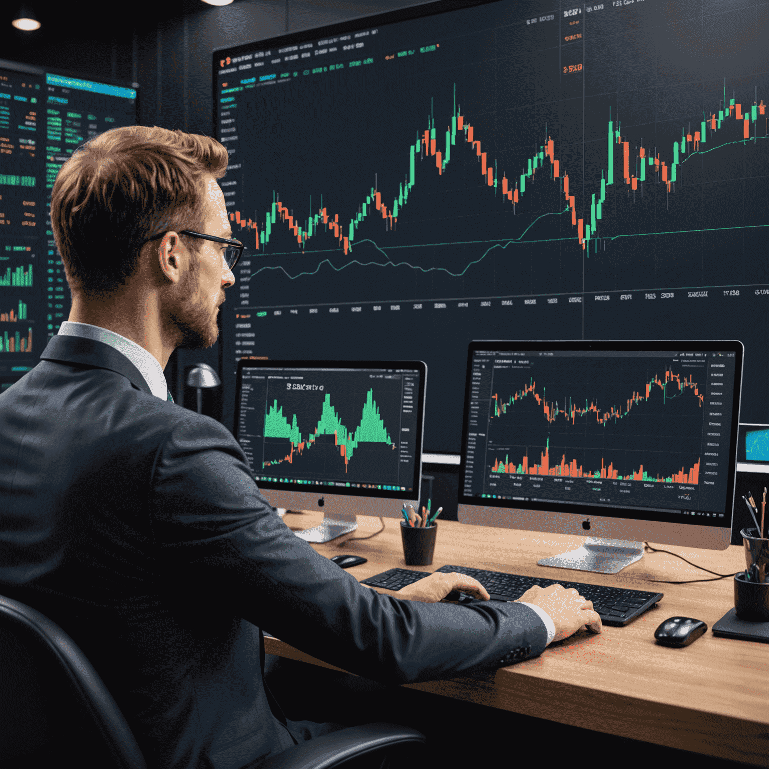 Illustration of margin trading in cryptocurrency, showing leveraged positions and potential for increased profits and losses